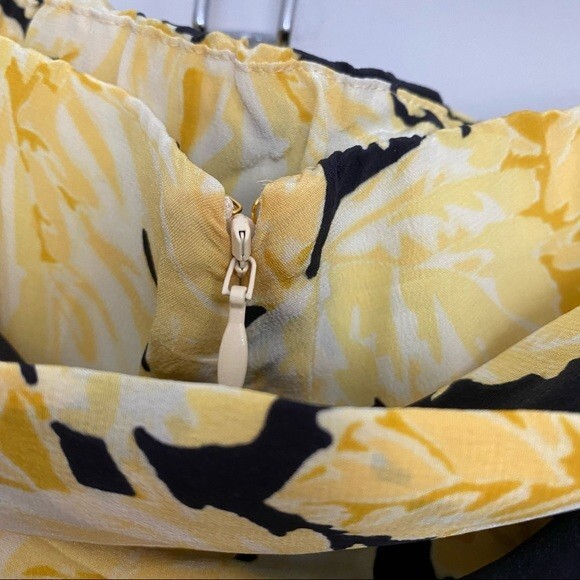Stine Goya Skirt Lilly Silk Yellow Black Floral Tie Wrap Maxi Slit Medium NWT - Picture 13 of 16